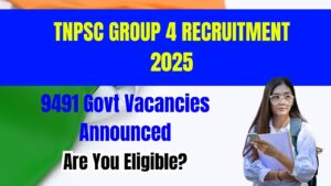 TNPSC Group 4 Recruitment 2025