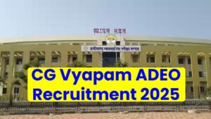 CG Vyapam ADEO Recruitment 2025: Apply Online for 200 Assistant Development Extension Officer Posts