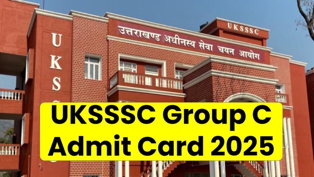 UKSSSC Group C Admit Card 2025: Download Soon for July 27 Written Exam