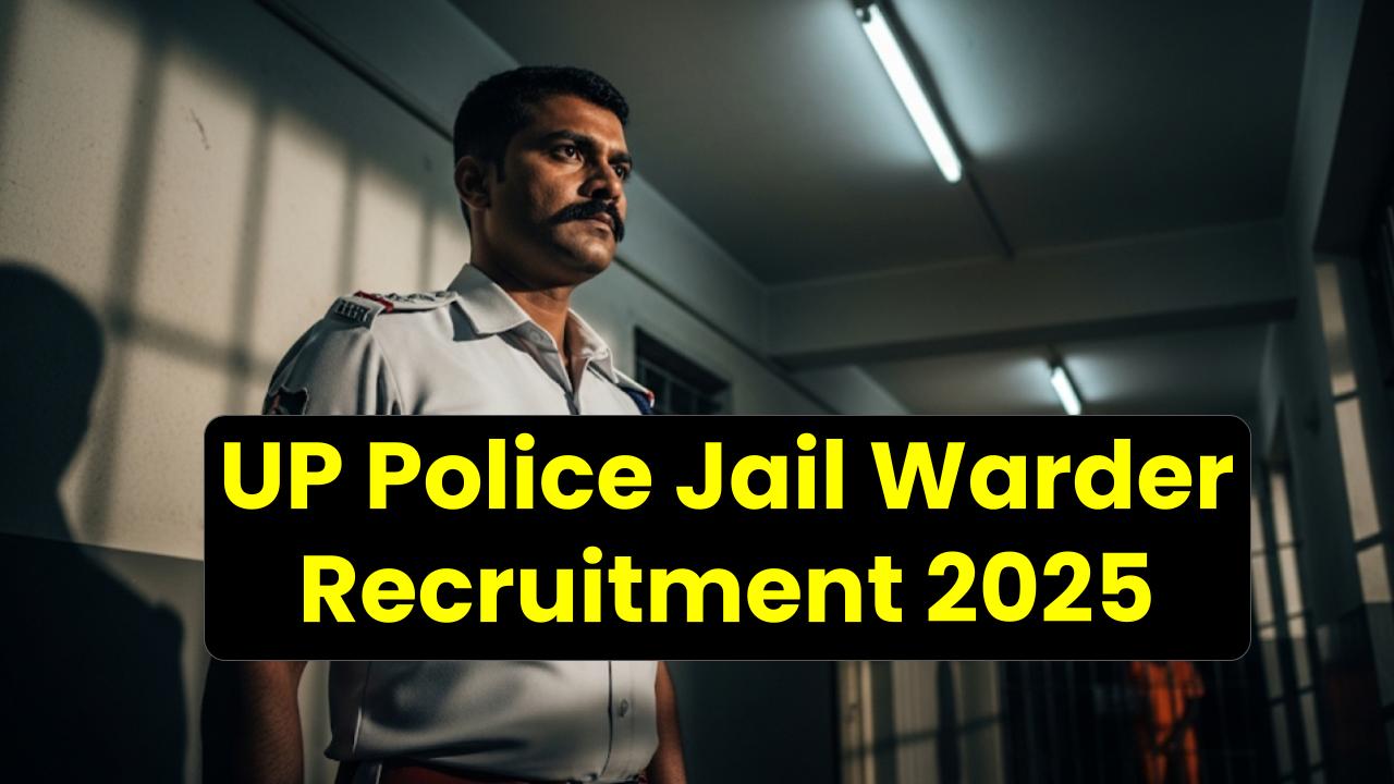 UP Police Jail Warder Recruitment 2025: 2833 Vacancies Announced – Apply Online Soon