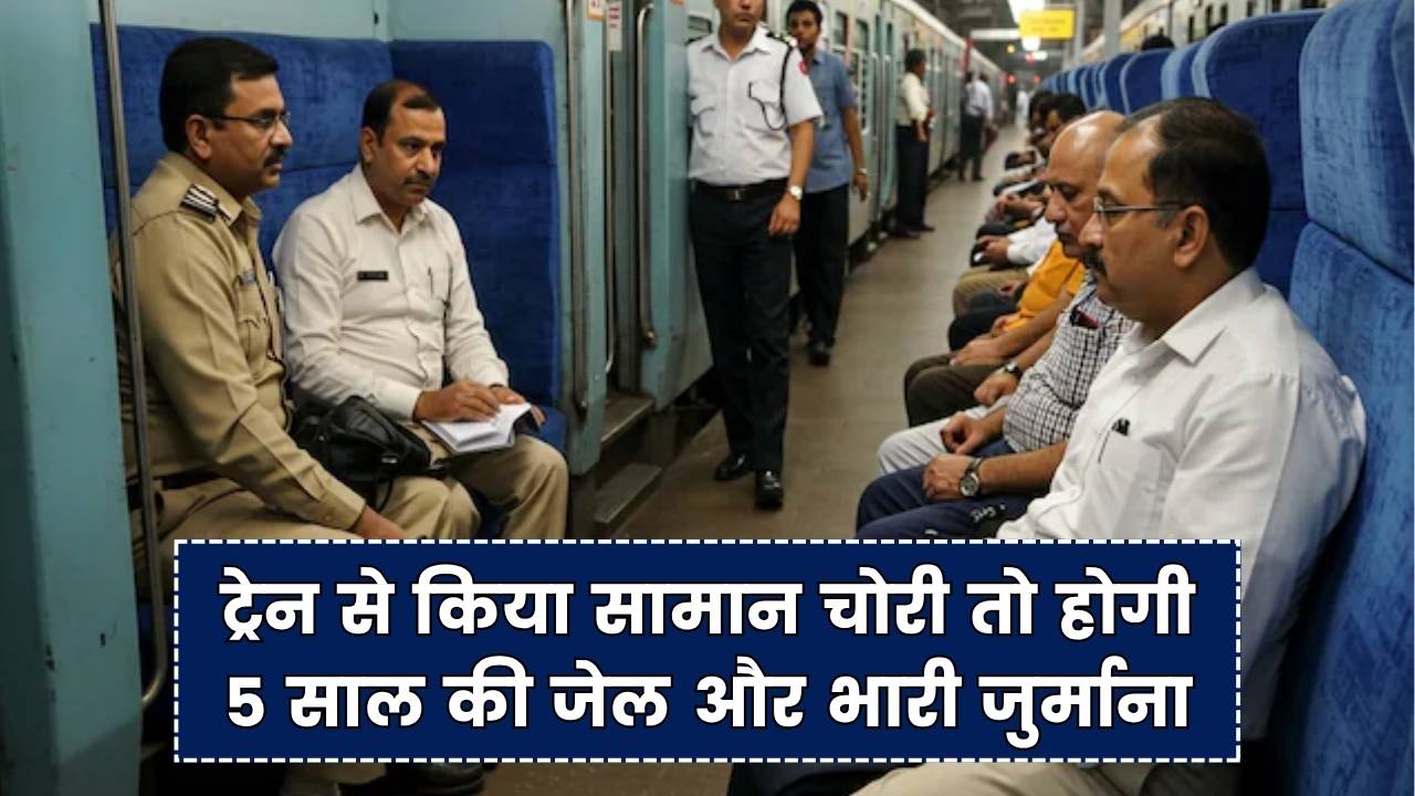 Indian Railways Rule: ट्रेन से सामान चोरी किया तो हो सकती है 5 साल की जेल और भारी जुर्माना