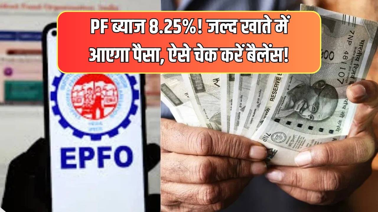 PF पर अब मिलेगा 8.25% ब्याज! जल्द आएगी खाते में रकम, ऐसे चेक करें अपने खाते का बैलेंस